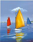 Sally Caldwell-fisher Canvas Paintings - Newport Regatta